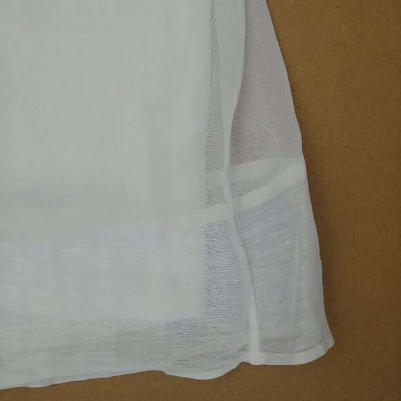 Phase Eight 100% silk soft flowy lined white sleeveless blouse tank top - Picture 8 of 12